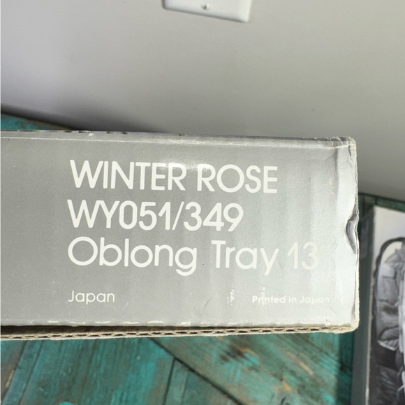 Studio Nova Vintage Winter Rose Set of 2 Trays Japan Floral - Picture 12 of 16